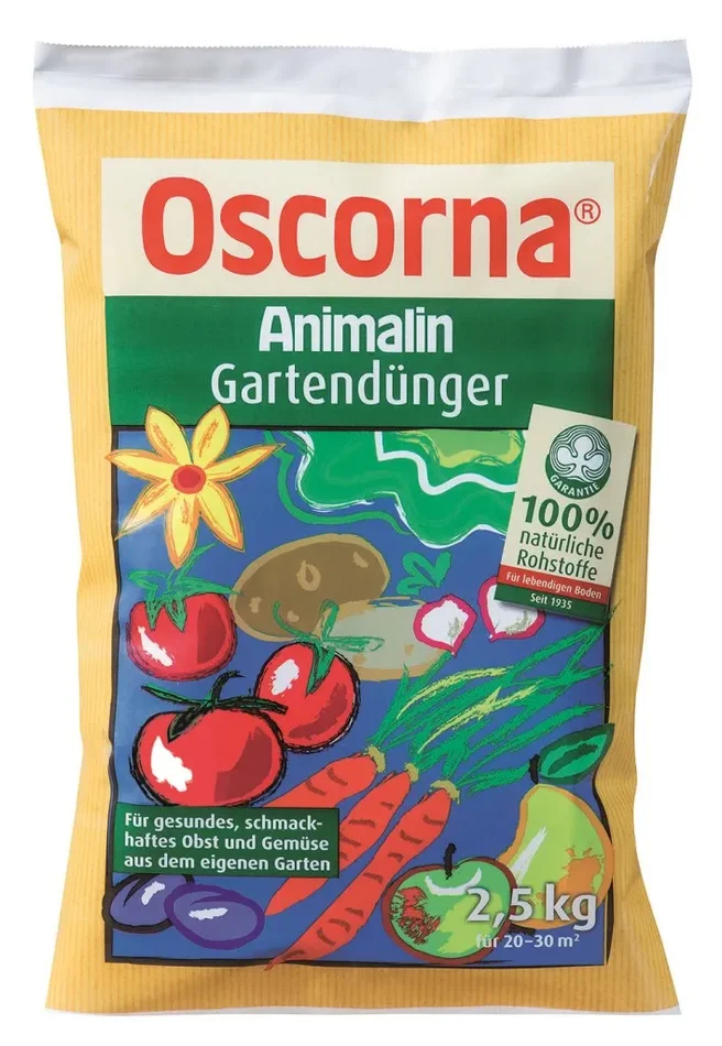 3,58 €/kg Oscorna Animalin Gartendünger, Naturdünger 2,5 Kg Beutel, organischer NPK-Dünger