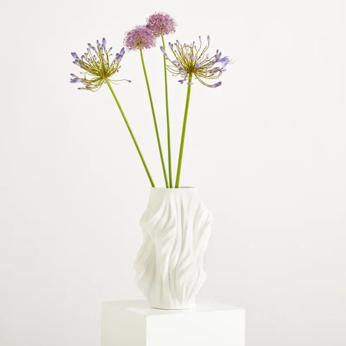 3D Druck Vase Keramik Weiß