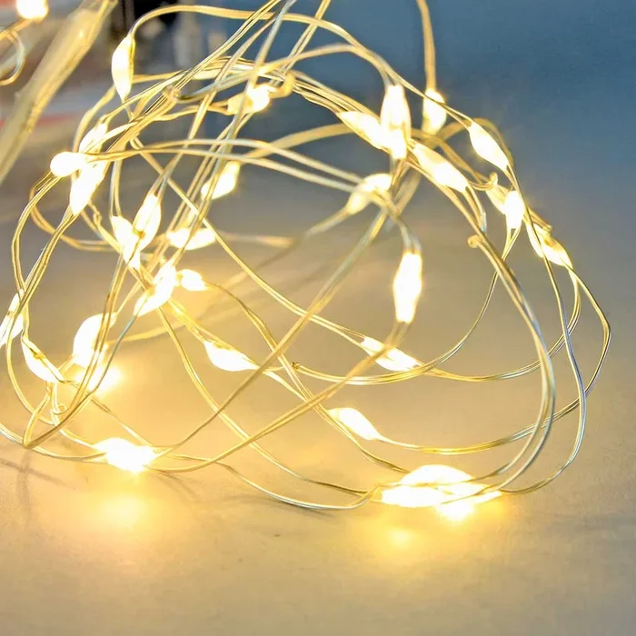 40 LED Lichterkette – Silber