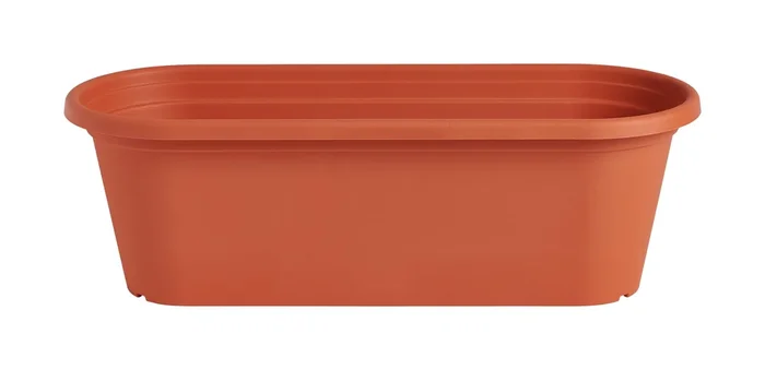 50 cm ovaler Blumentrog terrakotta