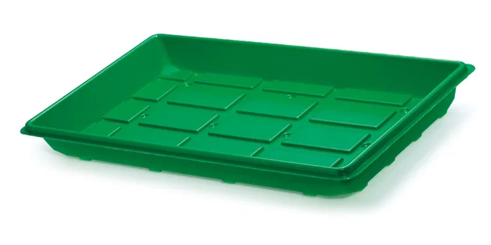50 x 32 x 6 cm Pikier- und Anzuchtschale gelocht (grün)
