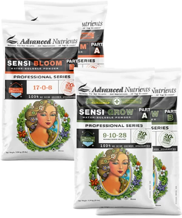Advanced Nutrients Sensi Bloom Pro wasserlösliches Pulver – Part A und B je 1kg