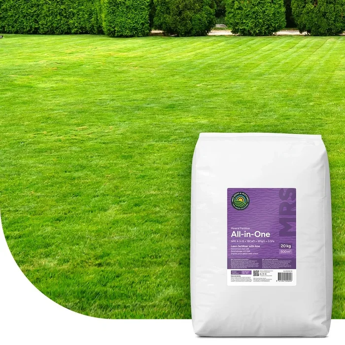 All-In-One – Rasendünger mit Kalk | 20KG-500m2