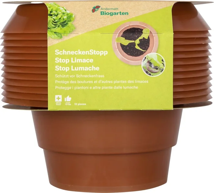 Andermatt Biogarten SchneckenStopp PP – 12er Set, Grün