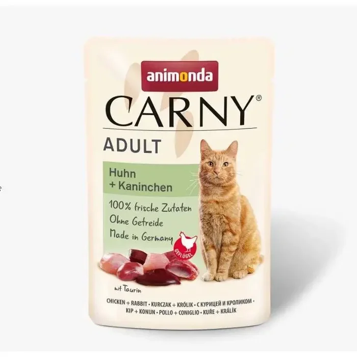 Animonda Cat Carny Adult, Huhn und Kaninchen, 85 g