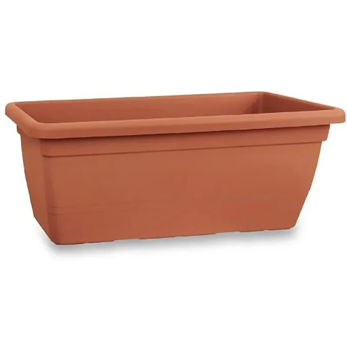 ANTHEA RECHTECKIGER PFLANZER 100cm TERRACOTTA