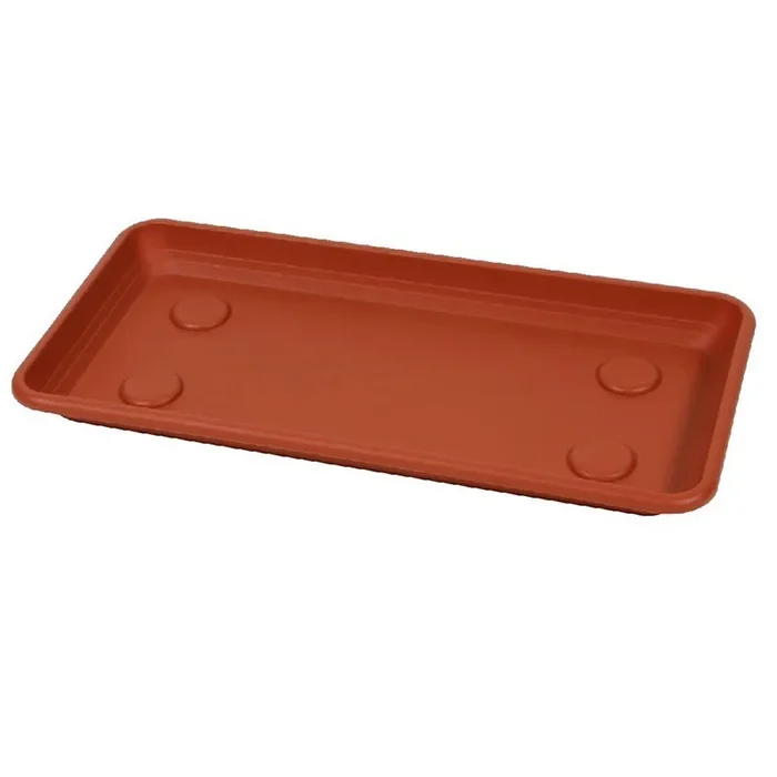 Anthea rechteckiges Tablett 100 cm Terrakotta-Farbe