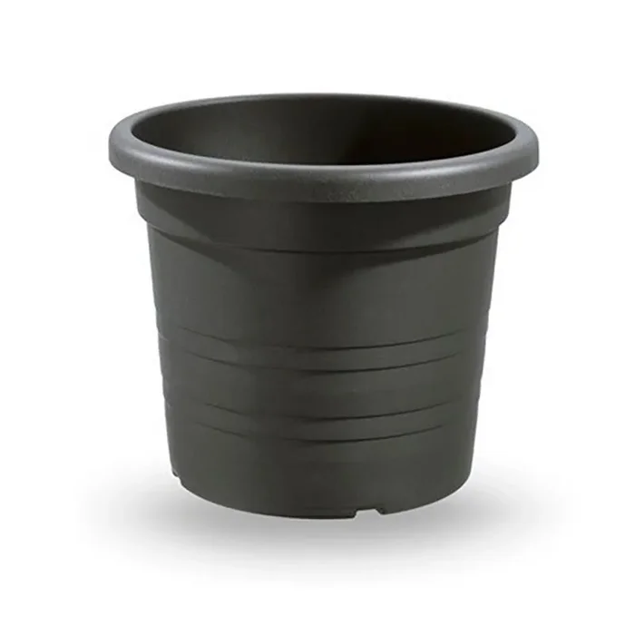Anthrazit zylindrische Vase 50cm
