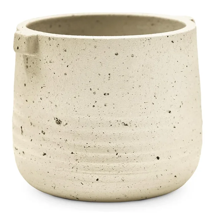 Aurora Terrazzo Handle Plant Pot – Oat