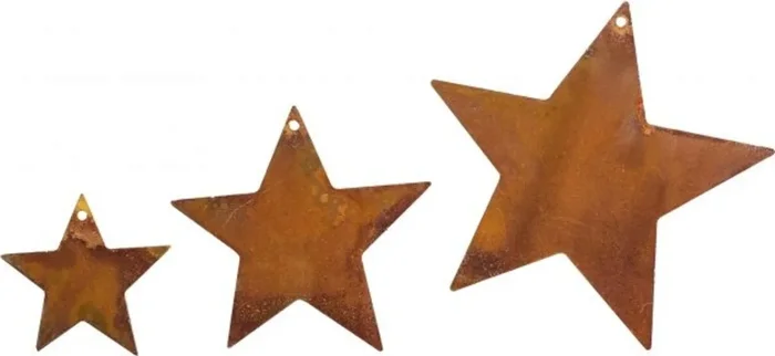 Badeko Sterne zum Hängen – 3er Set, Ø 14 cm