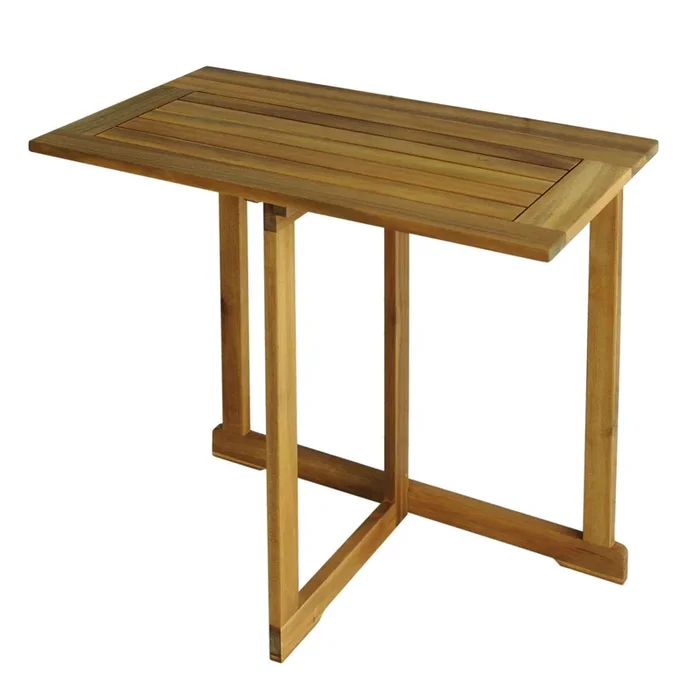Balkon-Klapptisch ‚Lona‘, FSC® Akazie, rot-braun, ca. 70 x 38 x 75 cm