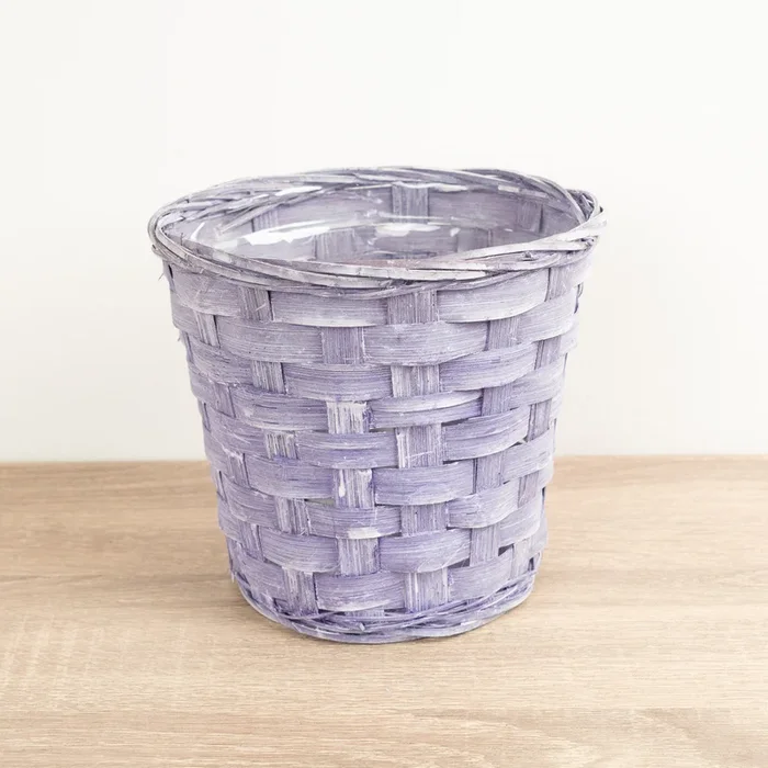 Bamboo Plant Basket | Lilac