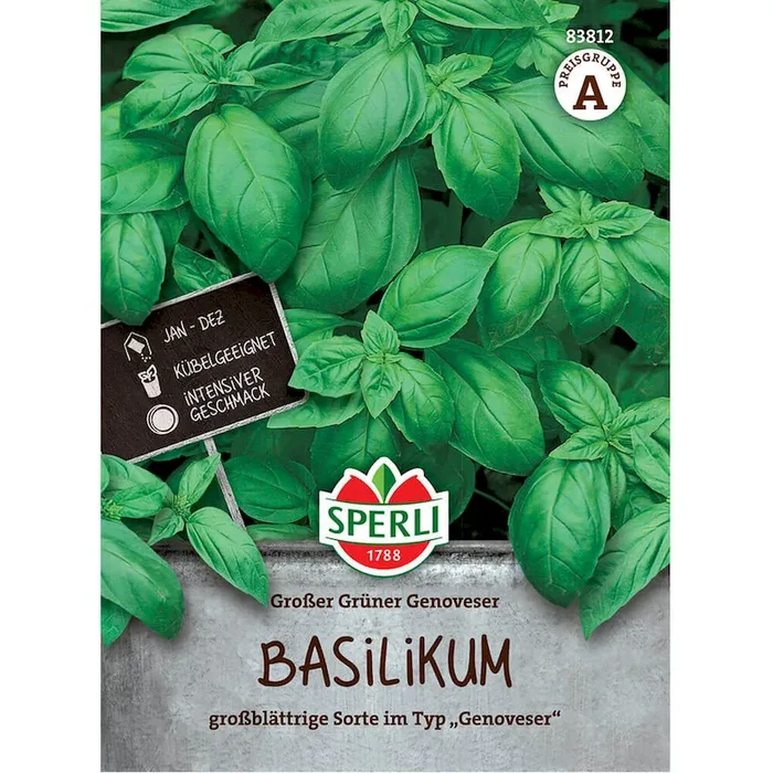 Basilikum ‚Großes Grünes‘ Ocimum basilicum – Bestellnummer 9903731
