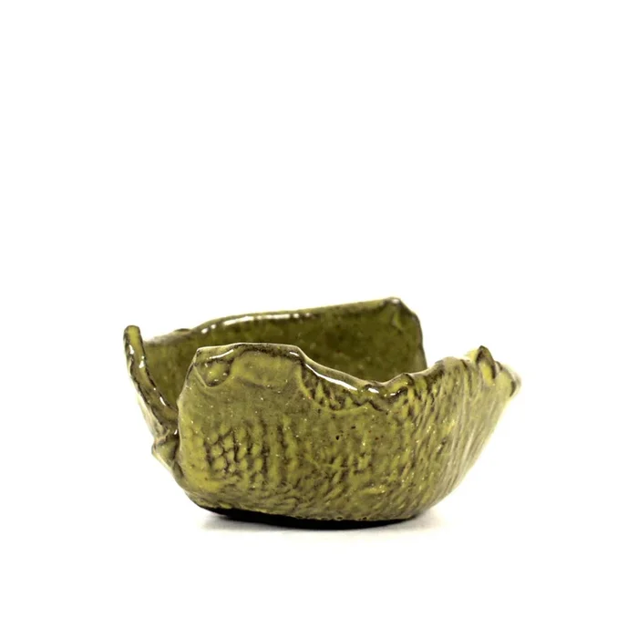 Beistellschale Akzentschale handgetöpfert 8 x 10 x 5 cm
