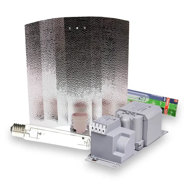 Beleuchtungsset 600W NDL Osram Plantastar – Hammerschlagreflektor