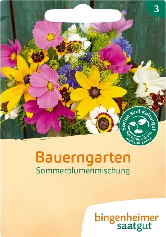 Bingenheimer Saatgut Blütenmischung „Bauerngarten“