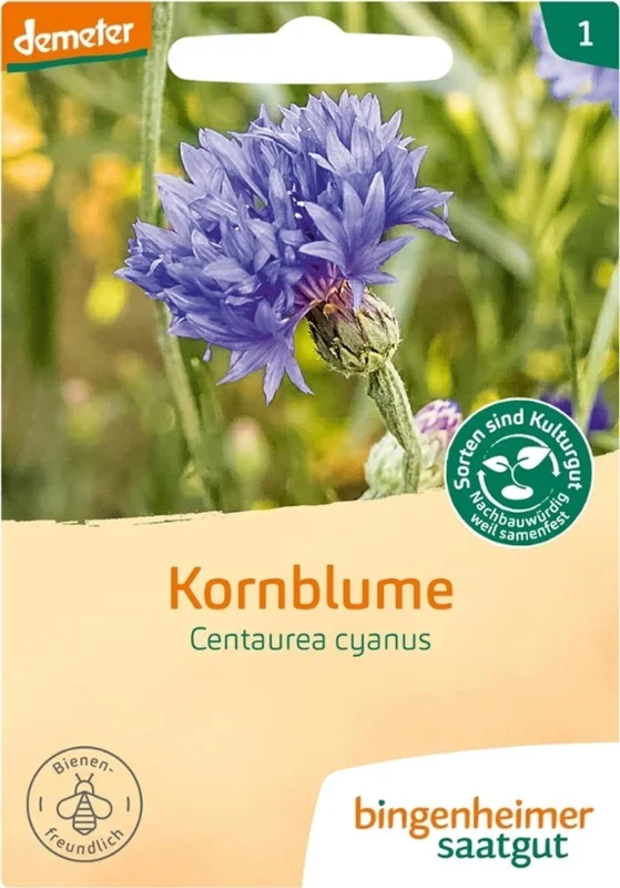 Bingenheimer Saatgut Kornblume (blau)