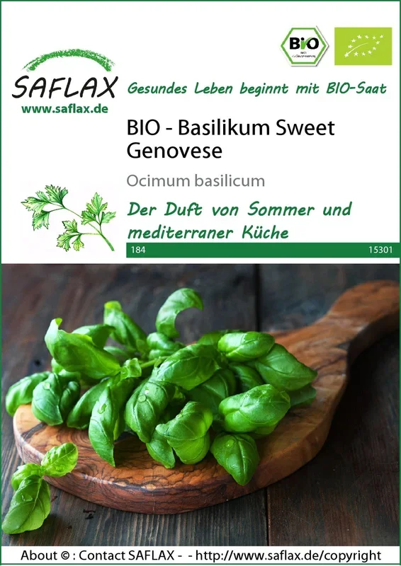 BIO Basilikum Sweet Genovese [MHD 12/2024]