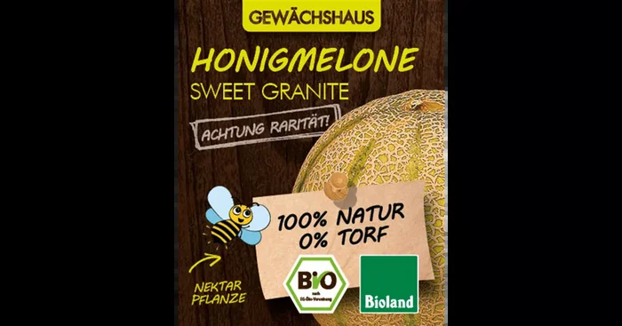Bio Honigmelone ‚Sweet Granite‘