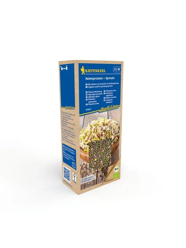 BIO Keimsprossen Pikante Mischung, 200g. Maxi Pack, Geschmack: mild-würzig