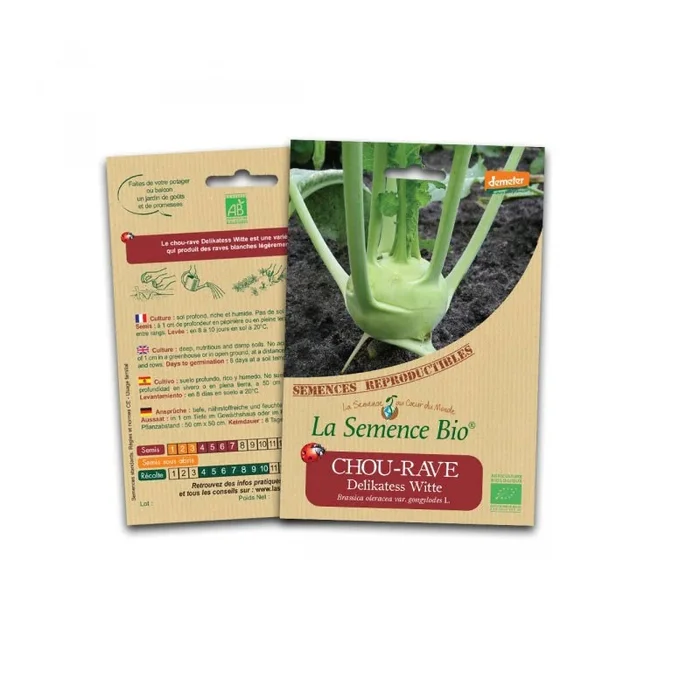 Bio-Saatgut – Kohlrabi delikatess witte
