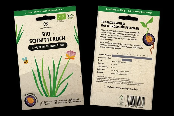 Bio Schnittlauch | Saatgut mit Pflanzenkohle-Mantel
