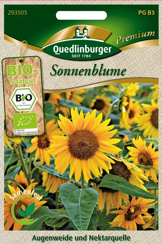 Bio-Sonnenblume gelb [MHD 01/2021]