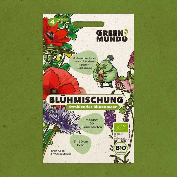 Blühmischung ‚Strahlendes Blütenmeer‘ Bio-Blumen-Samen