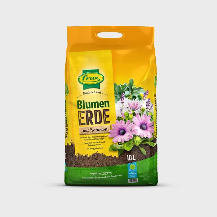 Blumenerde mit Naturton 10L torfreduziert