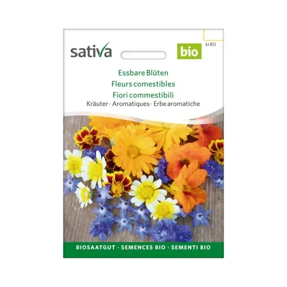 Blumenmischung Essbare Blüten Biosamen kr80