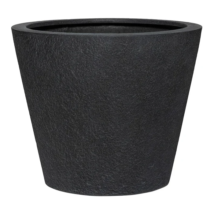 Bucket Granite Planter – Midnight Black