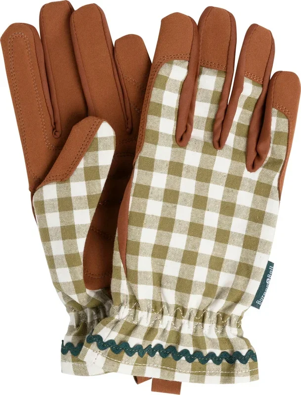 Burgon & Ball Garten-Handschuhe „Collector“ – Karo, Red (1 Paar)