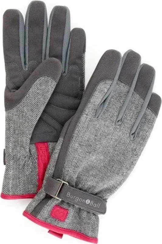 Burgon & Ball Gartenhandschuhe „Grey Tweed“, S/M