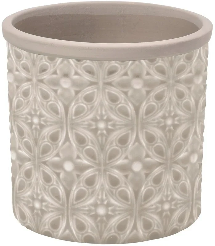 Burgon & Ball Pflanztopf „Porto“, grau, Innen: Ø 14cm / Außen: Ø 16cm