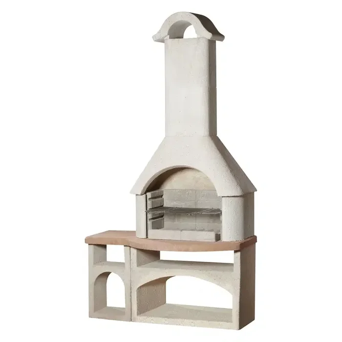 Buschbeck Grillkamin ‚Bozen‘, weiß, Höhe ca. 210 cm