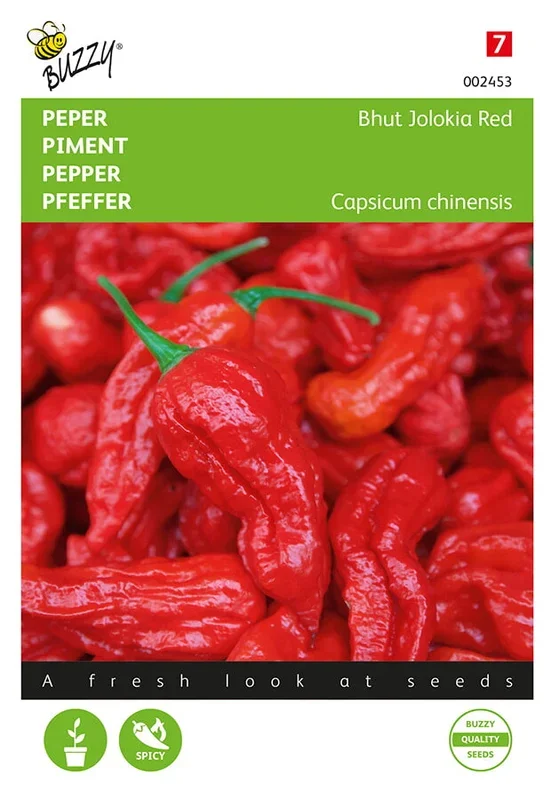 Buzzy Seeds Chili Bhut Jolokia rot