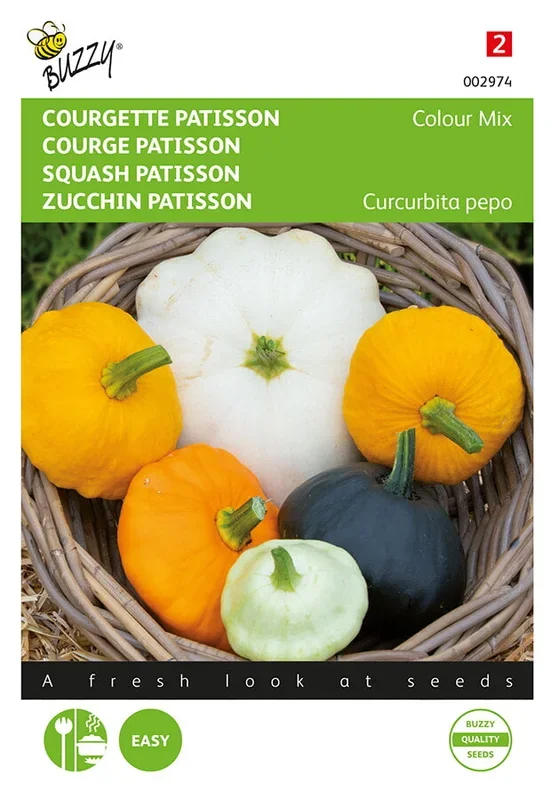 Buzzy Seeds Kürbis Patisson Colour Mischung