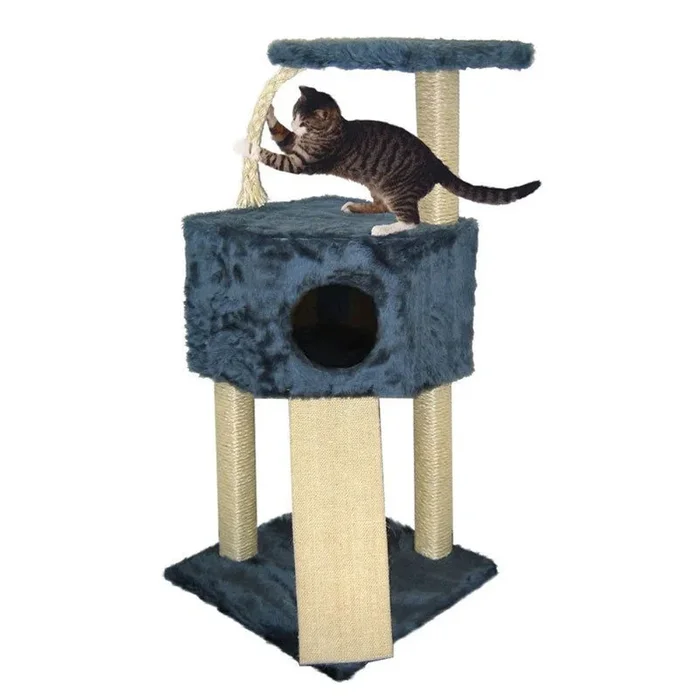 Cat Dream Katzen-Eckboy blau, ca. 40x40x112 cm