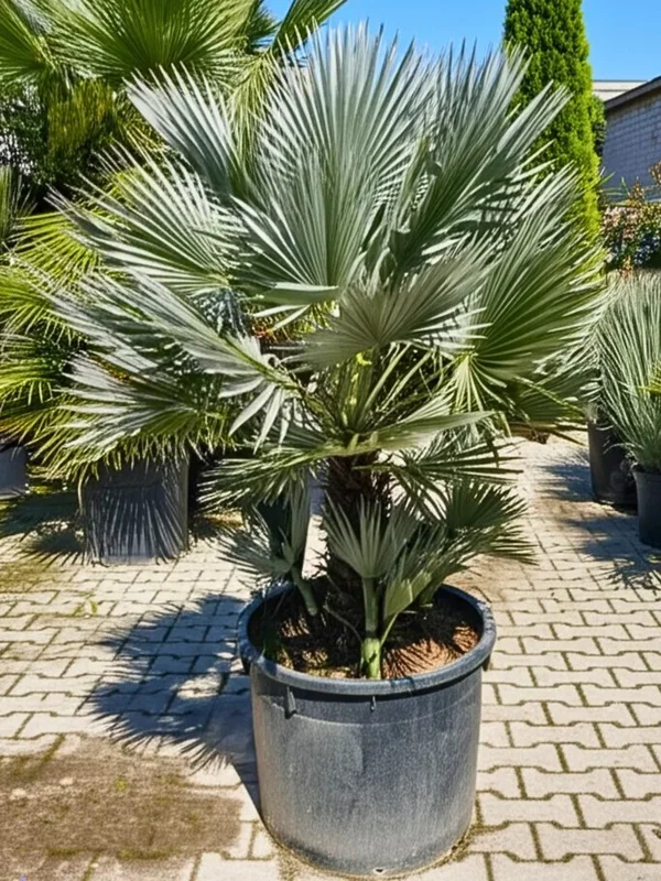 Chamaerops humilis ‚Vulcano‘ – Kompakte Zwergpalme aus Freilandzucht
