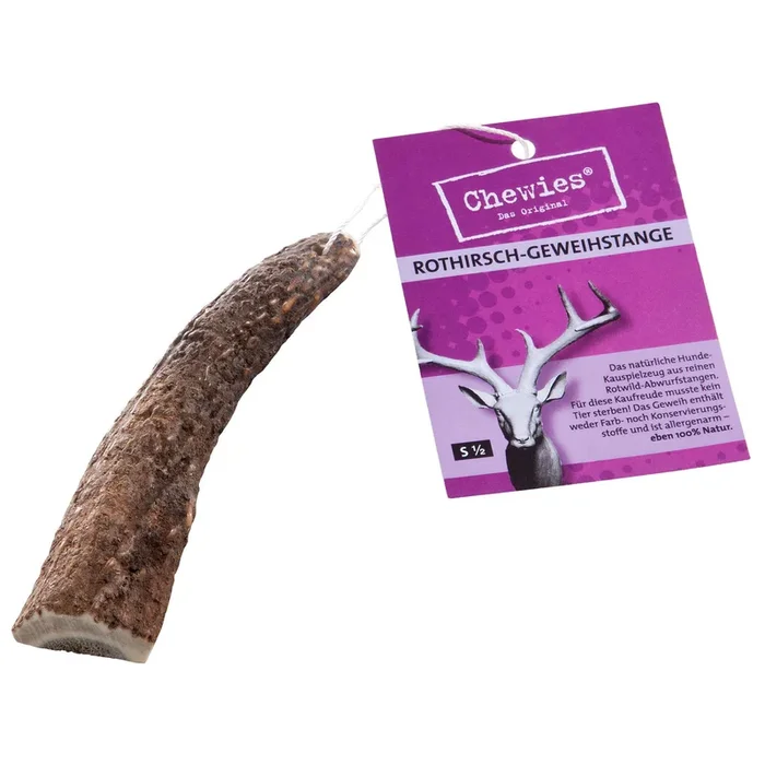 Chewies Rothirsch-Geweihstange S halb, 30–50 g