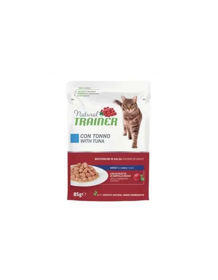 Chunks in Sauce für Cat Natural Trainer Adult mit Thunfisch 85 gr