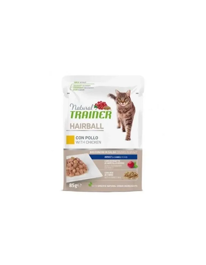 Chunks in Sauce für Cat Natural Trainer Hairball Adult mit Huhn 85 gr
