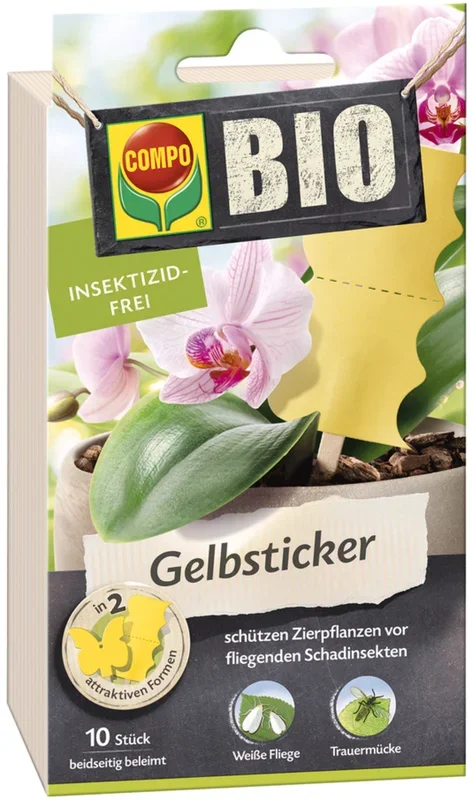 COMPO BIO Gelbsticker, 10 Stück