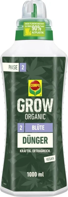 COMPO Grow Organic Spezialdünger – Blüte, 1 l