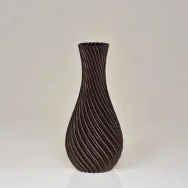 Cosmos 3D Vase 19x9x9cm Bronze Metallic