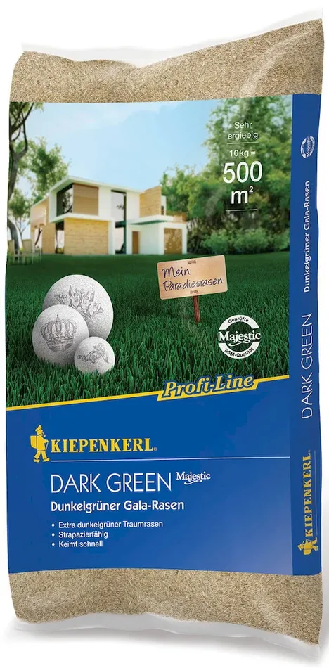 Dark Green Dunkelgrüner Gala-Rasensamen, 10 kg