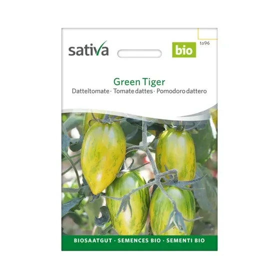 Datteltomate Green Tiger Biosamen to96