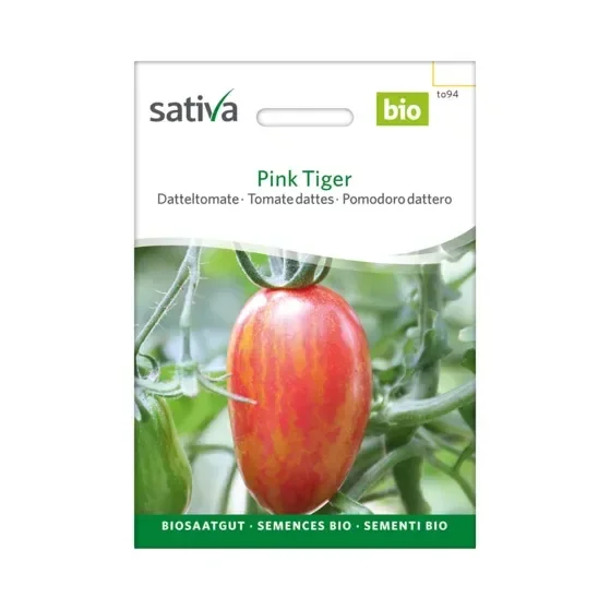 Datteltomate Pink Tiger Biosamen to94