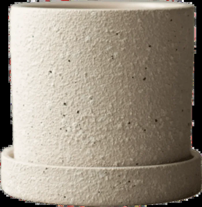 DBKD Blumentopf GROW Creme, Ø 10 cm