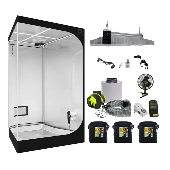 DiamondBox SL100 100x100x200 cm 3 Pflanzen Growset LED Sanlight EVO 4-100 1.5 265W